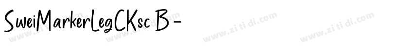 SweiMarkerLegCKsc B字体转换